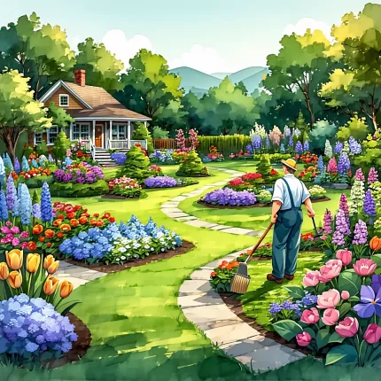 Как ухаживать за садовыми цветами