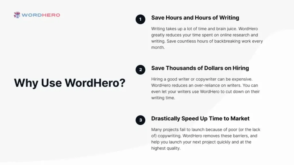 use of wordhero