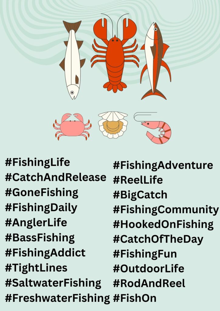 Fishing hashtags