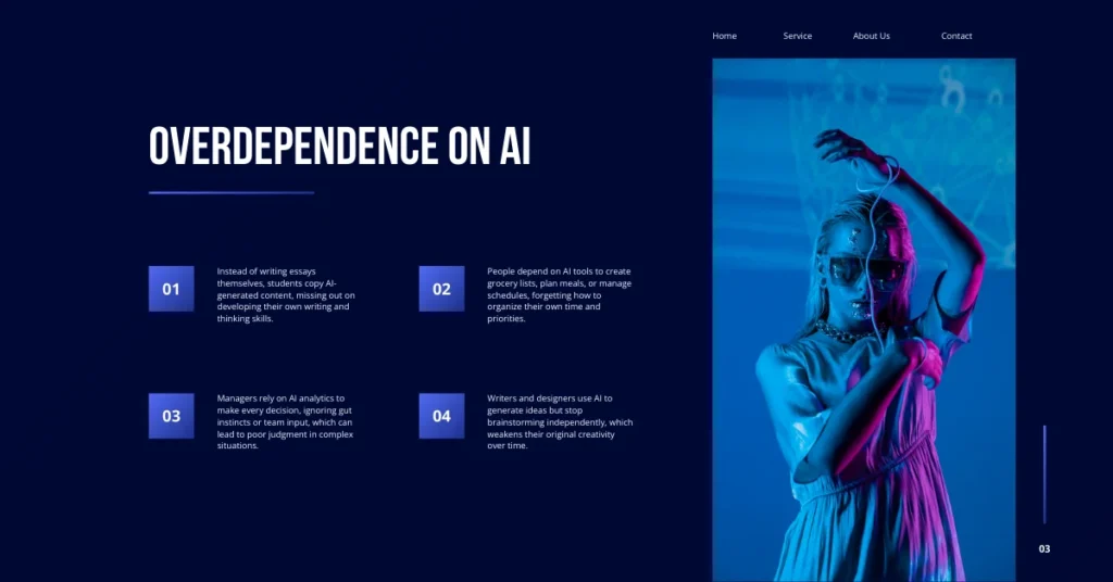 Overdependence on AI